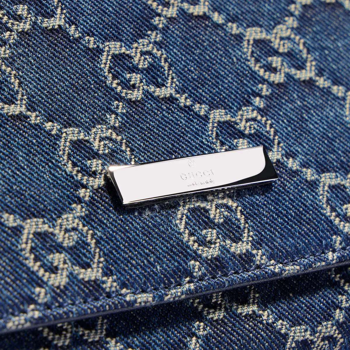 Small pouch with strap and Gucci plaque A002KGFAF9B4042 - 图片 6